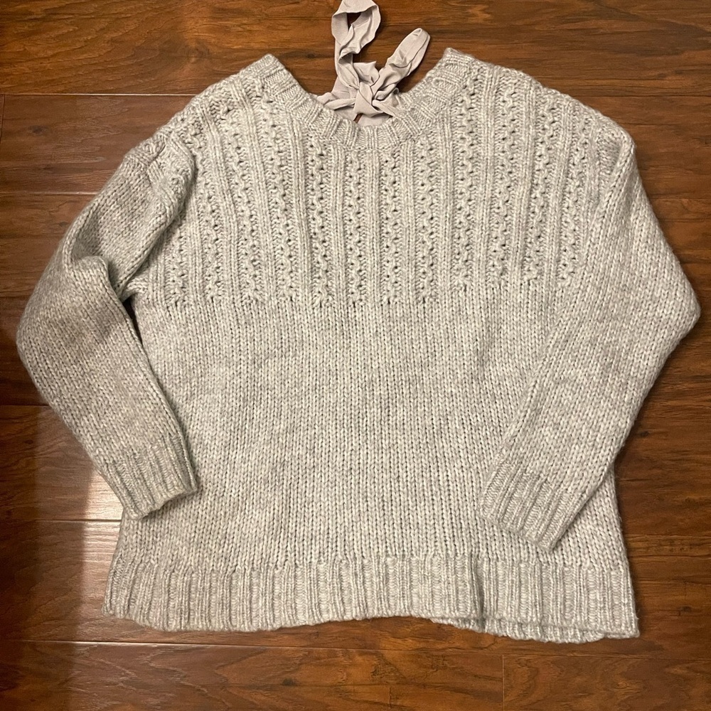 Aerie Chunky Wool Blend Sweater Size L